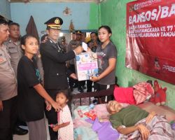 Giat Anjangsana, Polres Pelabuhan Tanjung Perak Beri Perhatian ke Warga Sakit Menahun