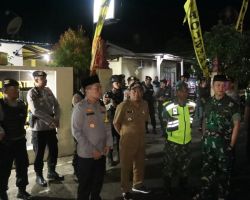 Polisi Gelar Patroli Skala Besar dan Istighosa Malam 1 Suro di Nganjuk Aman