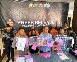 Polres Lumajang Berhasil Tangkap 4 Orang Palsukan Kartu Pajak E-Pasir 