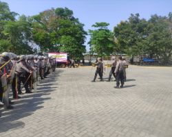 Gelar Simulasi Sispamkota, Upaya Polres Nganjuk Hadapi Potensi Gangguan Kamtibmas Pemilu 2024