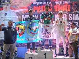 Sumbang 4 Emas dan 2 Perak di Kejurnas, Baso Juherman Apresiasi Plt Muaythai Gresik