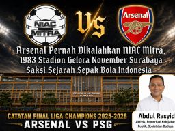 Saksi Sejarah Sepak Bola Indonesia: Arsenal Pernah Dikalahkan NIAC Mitra, 1983 Stadion Gelora November Surabaya