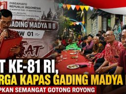 HUT ke-81 RI, Warga Kapas Gading Madya II B Hidupkan Semangat Gotong Royong