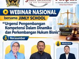 LKHAI Gandeng Jimly School dan FORJASI Gelar Webinar Nasional Bahas Urgensi Kompetensi Hukum Bisnis