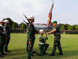 14 Bulan Menjaga Perbatasan, Satgas Yonif 511/DY Kembali dengan Kebanggaan