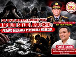 DPP LPKAN Apresiasi Langkah Kapolri Perang Lawan Peredaran Narkoba