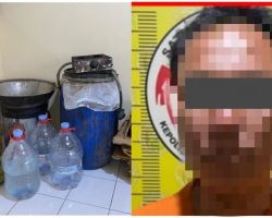 Polres Tulungagung Ungkap Kasus Produksi Miras Tanpa Ijin, Pelaku Berhasil Diamankan