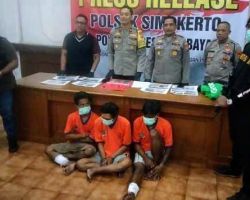Dua Dari Tiga Pelaku Curanmor Dihadiahi Timah Panas Unit Reskrim Polsek Simokerto