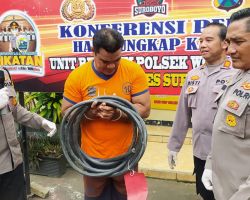 Pelaku Pencurian Kabel Listrik Bangunan Rumah Kosong Berhasil Diringkus Polisi