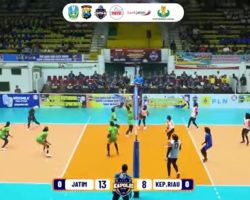 Kapolri Cup 2023 Seri II di Gresik, Tim Voli Putri Jatim Menang Telak Lawan Kepri 