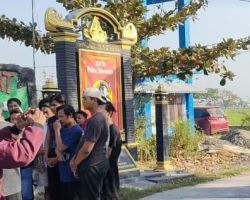Anggota Pagar Nusa Nataan Lamongan Sukarela Bongkar Tugu, Kapolres Beri Apresiasi
