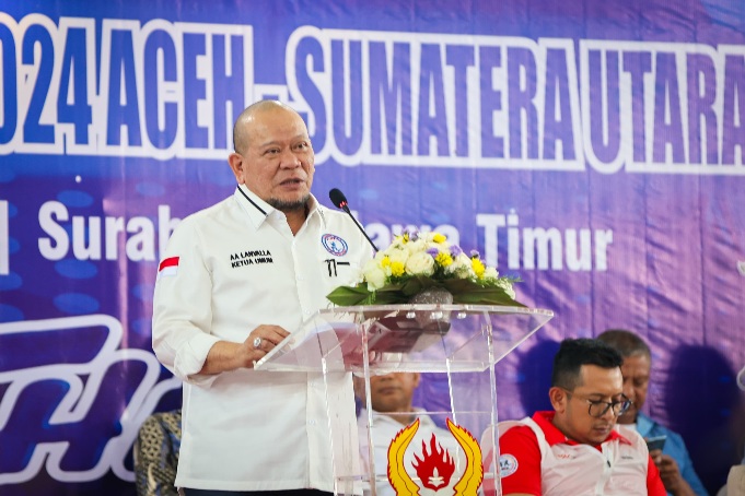 Di Kejurnas BK PON 2024 Muaythai, LaNyalla Harap Atlit Bertanding Junjung Tinggi Sportivitas