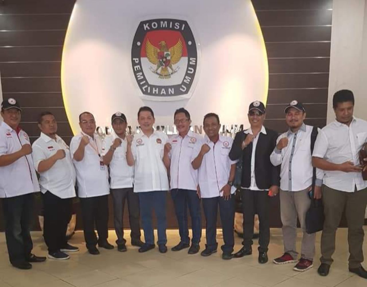 Ketua LPKAN Ali Zaeni usai menggelar acara di KPU.