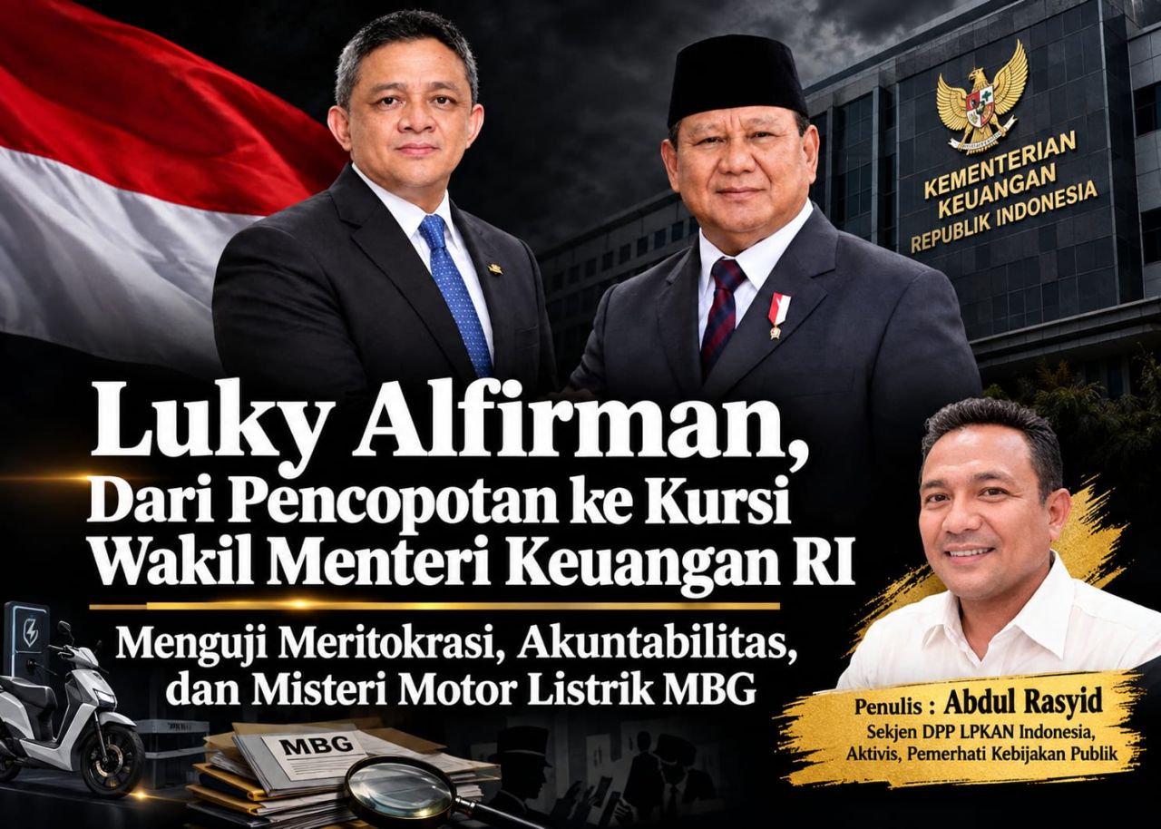 Luky Alfirman Jabat Wamenkeu: Menguji Meritokrasi, Akuntabilitas, dan Misteri Motor Listrik MBG