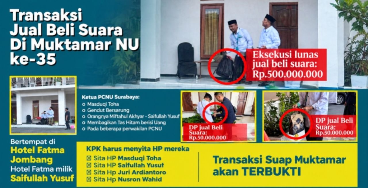 Polemik Dugaan Suap dalam Muktamar NU, Gus Lilur Kritik Bantahan Gus Ipul