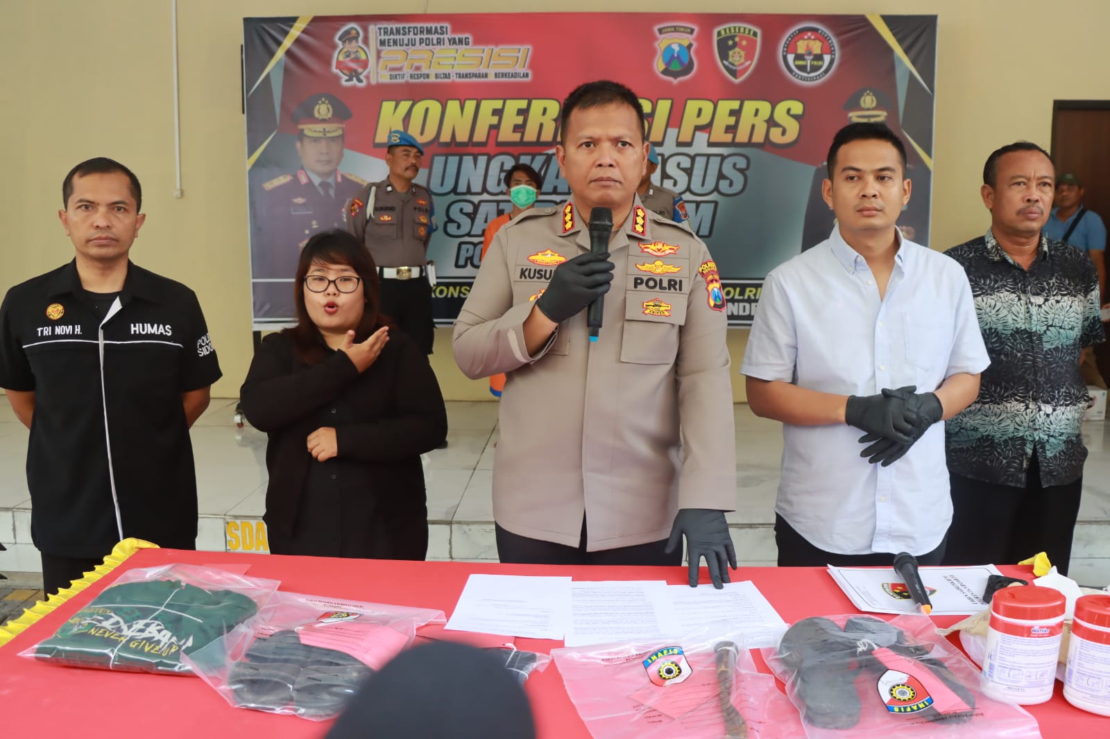 Tangkap Pelaku Pembunuhan, Kapolresta Sidoarjo: Motif Cemburu, Istrinya Didekati Korban