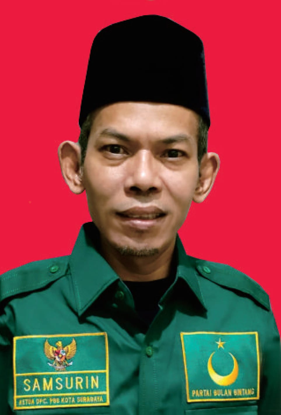 Ketua DPC Partai Bulan Bintang (PBB) Kota Surabaya Samsurin